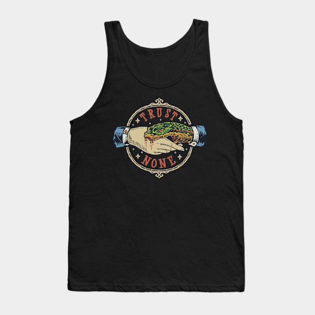 Trust No one - Snake Tank Top by Obey Yourself Now